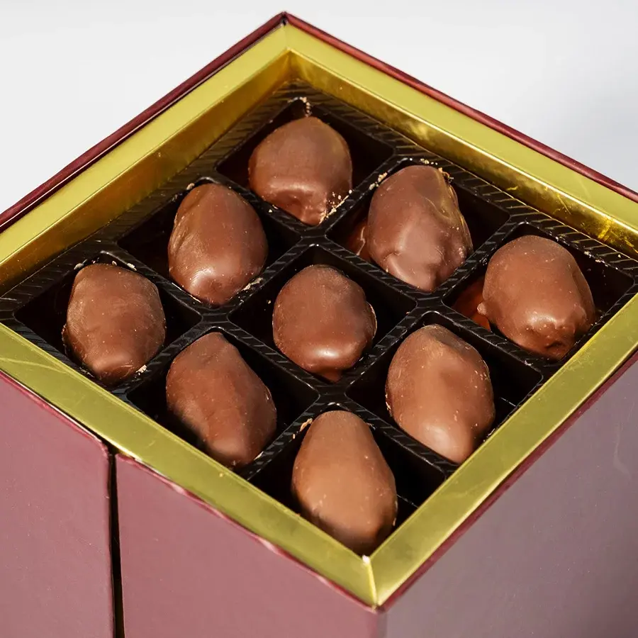 Çikolatalı Hurma 3 Katlı Kutu Hediyelik