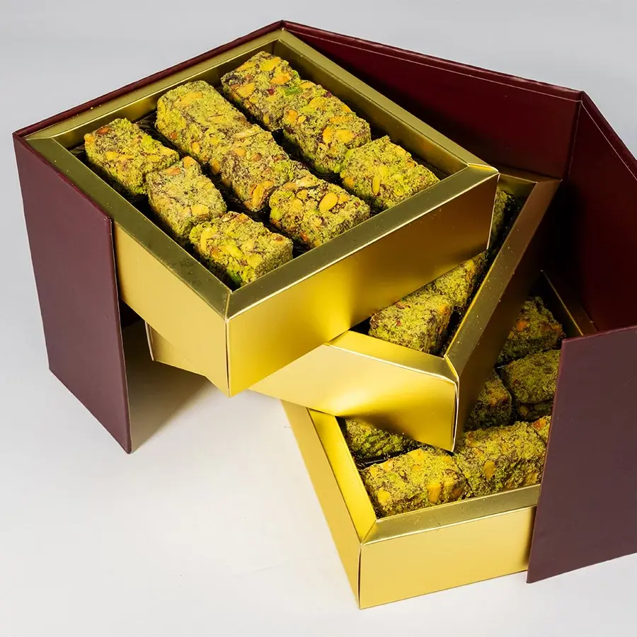 Oskar Lokum 3 Katlı Kutu Hediyelik