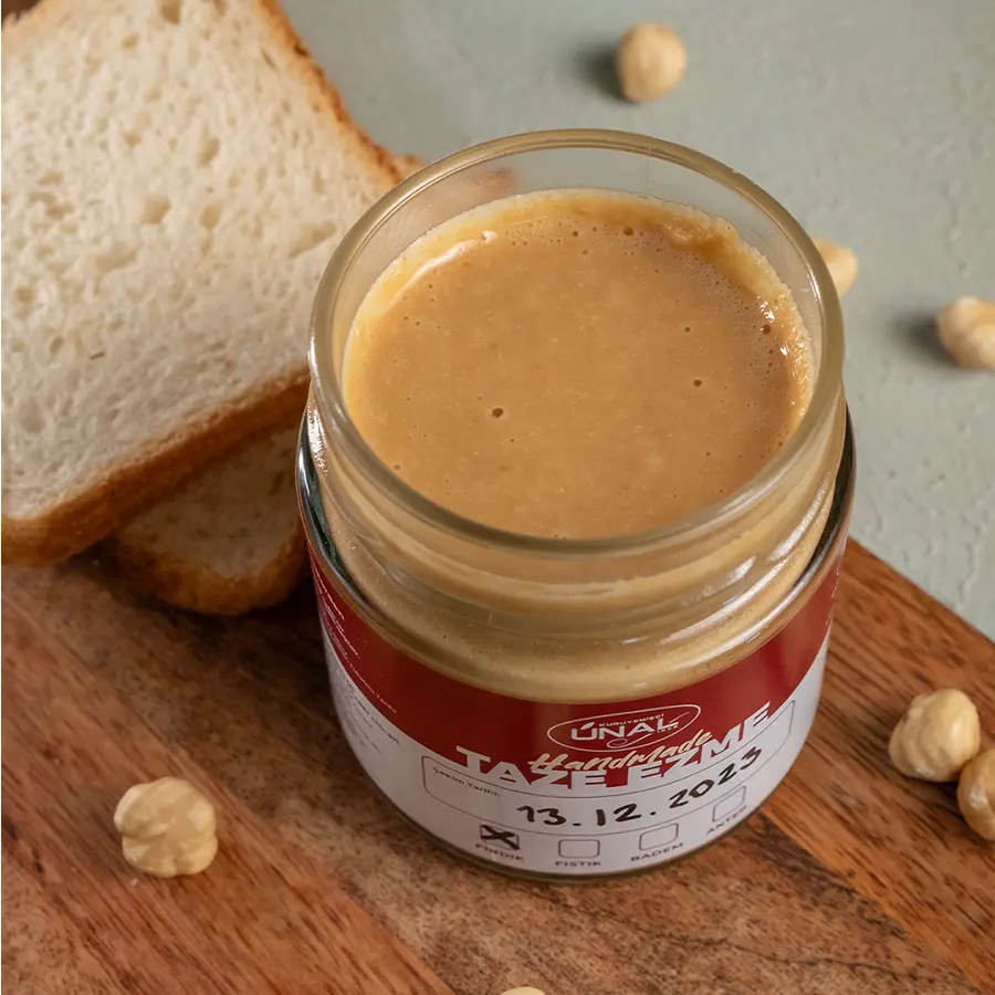 Fındık Ezmesi Şekersiz 200 Gr (%100 Fındık)