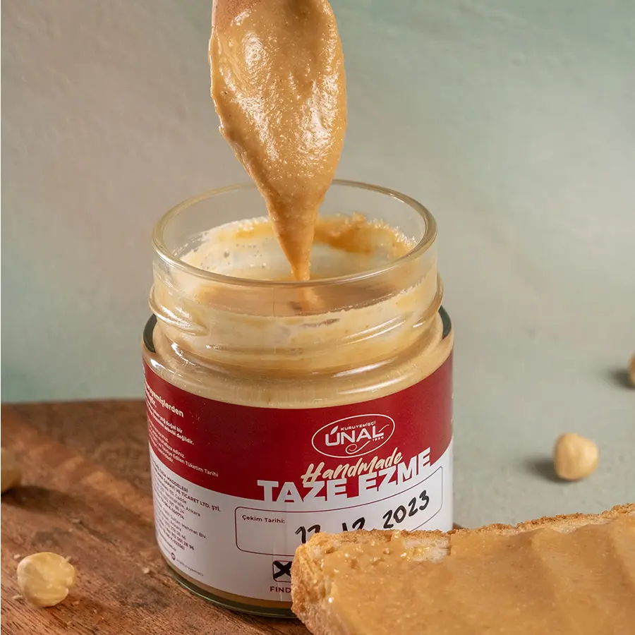 Fındık Ezmesi Şekersiz 200 Gr (%100 Fındık)