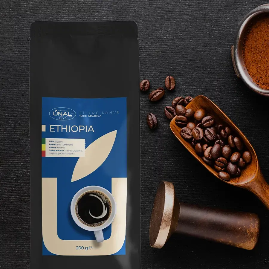 Ethiopia Filtre Kahve 200 Gr Paket (Çekirdek)